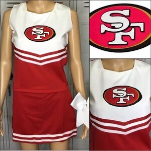 Cheerleading uniform niners adult small